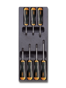 סט 7 מברגי טורקס T6-T20 במגש