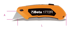 סכין יפני מתכוונת טעינה אוטומטית 125 מ"מ