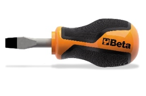 מברג ראש שטוח קצר Beta Grip