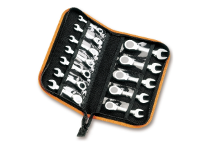 סט 12 מפתחות טבעת פתוח רצ'ט קצר